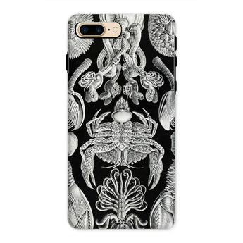 Cirripedia Barnacles - Ernst Haeckel Iphone Case, 8 Plus / Matte, Black White Sea Creature Patterned Phone Case
