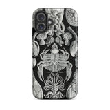 Cirripedia Barnacles - Ernst Haeckel Phone Case Iphone 16 Plus / Matte Black Phone Case Sea Creature Illustrations Obsidians Chamber,
