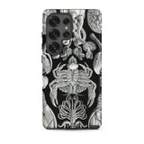 Cirripedia Barnacles - Ernst Haeckel Phone Case Samsung Galaxy S25 Ultra / Matte Black Phone Case Adorned Intricate White Illustrations