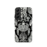 Cirripedia Barnacles - Ernst Haeckel Phone Case Samsung Galaxy S22 / Matte Black Phone Case Intricate Silver-toned Illustrations Marine