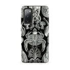 Cirripedia Barnacles Ernst Haeckel Samsung Case, Galaxy S20 Fe / Matte, Black Smartphone Case White Scientific Illustrations Marine Life