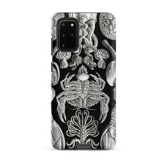 Cirripedia Barnacles - Ernst Haeckel Samsung Case, Galaxy S20 Plus / Matte, Black Smartphone Case White Sea Creature Illustrations