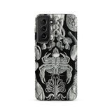 Cirripedia Barnacles - Ernst Haeckel Samsung Case, Galaxy S21 / Matte, Smartphone Case Intricate Black White Pattern Marine Life