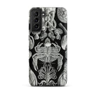 Cirripedia Barnacles Ernst Haeckel Samsung Case, Galaxy S21 Plus / Matte, Black Smartphone Case White Intricate Marine Life Pattern