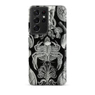 Cirripedia Barnacles Ernst Haeckel Samsung Case, Galaxy S21 Ultra / Matte, Black Smartphone White Marine Life Pattern Cover