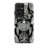 Cirripedia Barnacles - Ernst Haeckel Samsung Case, Galaxy S21 Ultra / Matte, Black Smartphone White Marine Life Pattern Cover