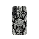 Cirripedia Barnacles Ernst Haeckel Samsung Case, Galaxy S22 / Matte, Black Smartphone Case White Intricate Pattern Sea Creatures