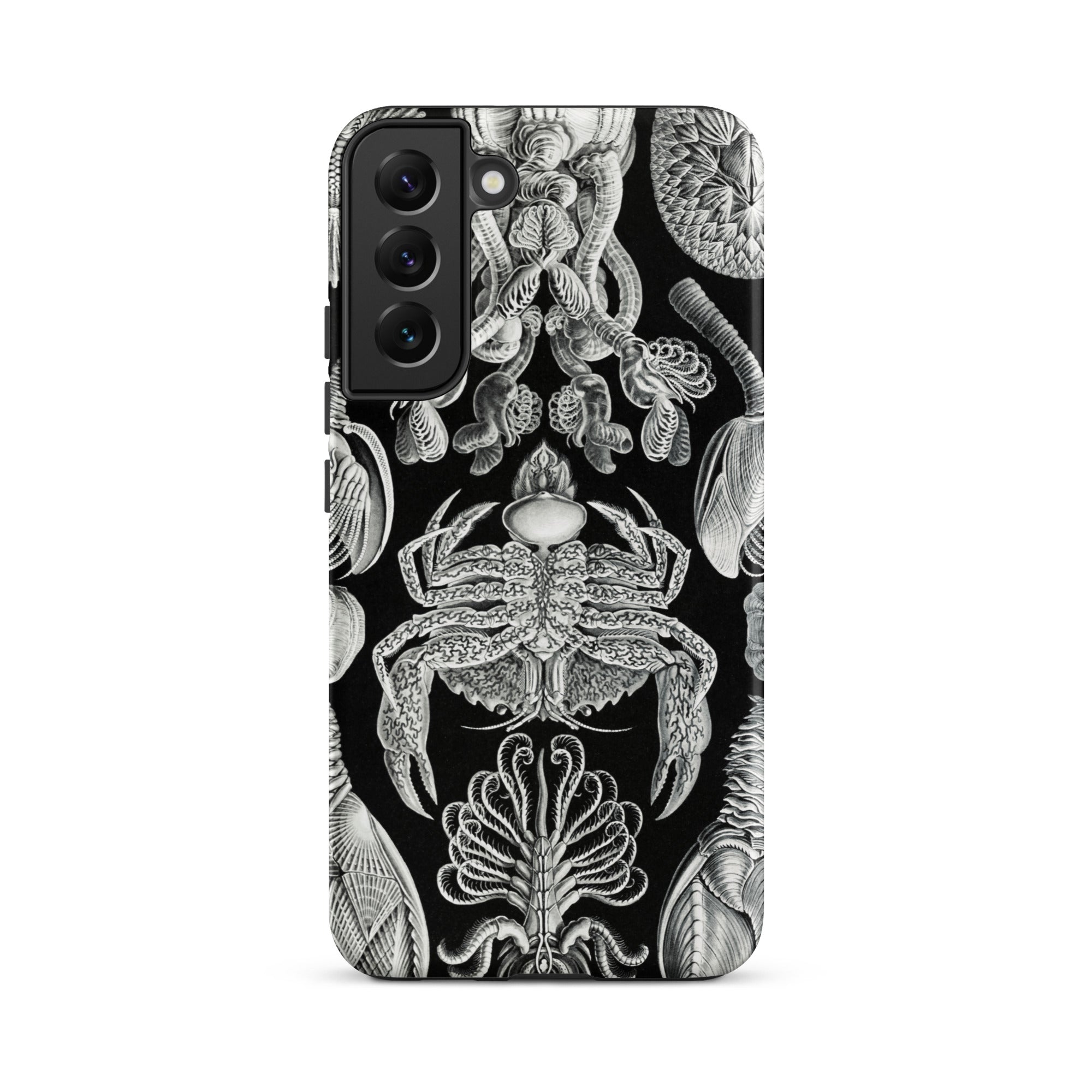 Cirripedia Barnacles Ernst Haeckel Samsung Case, Galaxy S22 Plus / Matte, Phone Case Black White Print Marine Life Prominent