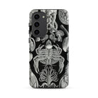 Cirripedia Barnacles Ernst Haeckel Samsung Case, Galaxy S23 Plus / Matte, Black Smartphone Case Detailed White Illustration Sea Creatures