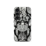Cirripedia Barnacles - Ernst Haeckel Samsung Case, Galaxy S24 / Matte, Smartphone Case Black Background White Intricate Illustrations Marine