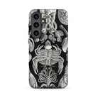 Cirripedia Barnacles Ernst Haeckel Samsung Case, Galaxy S24 Plus / Matte, Black Smartphone Case White Scientific Illustrations Marine Life