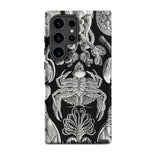 Cirripedia Barnacles - Ernst Haeckel Samsung Case, Galaxy S24 Ultra / Matte, Smartphone Black Case Detailed White Pattern Marine Life