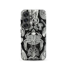 Cirripedia Barnacles Ernst Haeckel Samsung Case, Galaxy S25 / Matte, Smartphone Case Black Background White Intricate Illustrations Marine