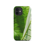 Clash of the Hulks - Koh Chang Leaves Iphone Case 12 / Matte Green Leaf Patterned Phone Case Koh Chang’s Verdant Paradise, Hulks Botanicals