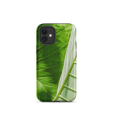 Clash of the Hulks - Koh Chang Leaves Iphone Case, 12 Mini / Matte, Green Leaf Patterned Phone Case