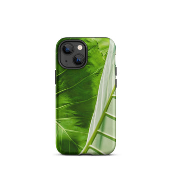 Clash of the Hulks - Koh Chang Leaves Iphone Case, 13 Mini / Matte, Green Leaf Patterned Phone Case