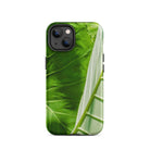 Clash of the Hulks Koh Chang Leaves Iphone Case, 14 / Matte, Green Leaf Patterned Phone Case
