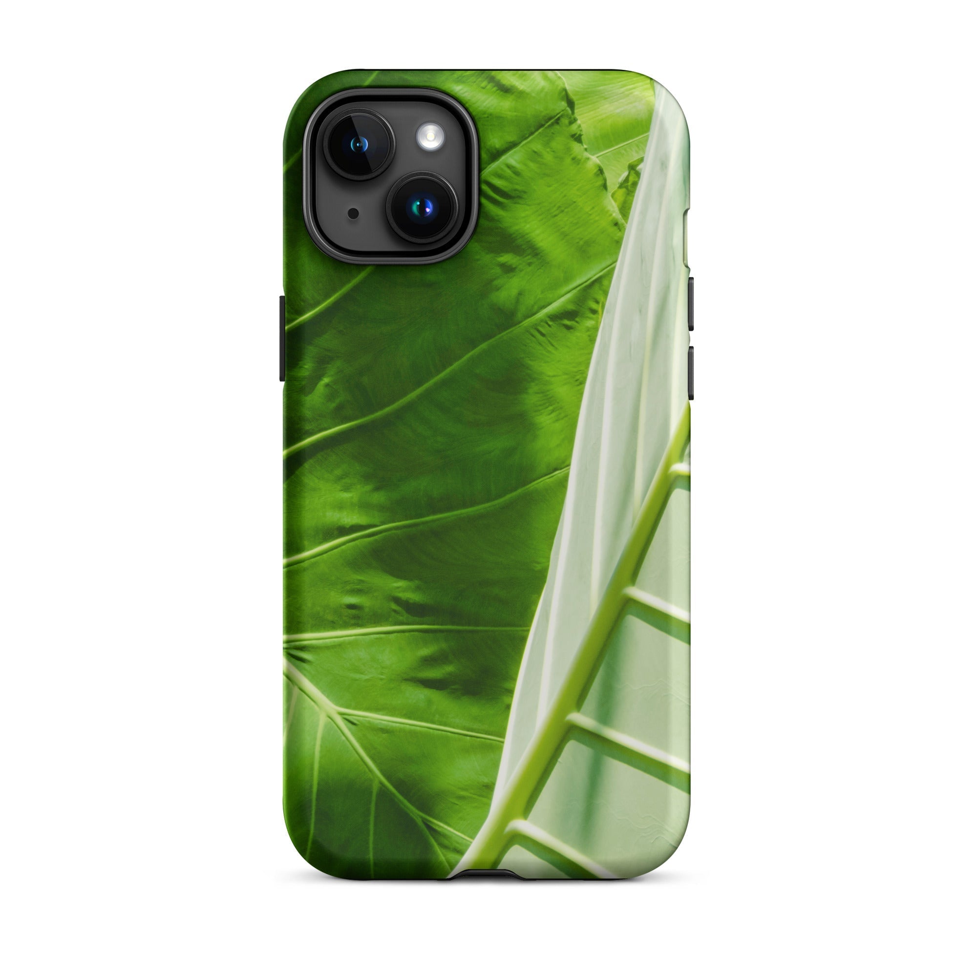 Clash of the Hulks Koh Chang Leaves Iphone Case, 15 Plus / Matte, Green Leaf Patterned Phone Case
