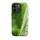 Clash of the Hulks - Koh Chang Leaves Iphone Case, 15 Pro Max / Matte, Green Leaf Patterned Phone Case