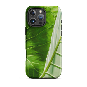 Clash of the Hulks - Koh Chang Leaves Iphone Case, 16 Pro Max / Matte, Green Leaf Patterned Phone Case