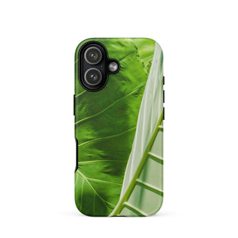 Clash of the Hulks - Koh Chang Leaves Iphone Case 17 / Matte Green Leaf Phone Case Intricate Vein Pattern Textured Koh Chang’s Verdant