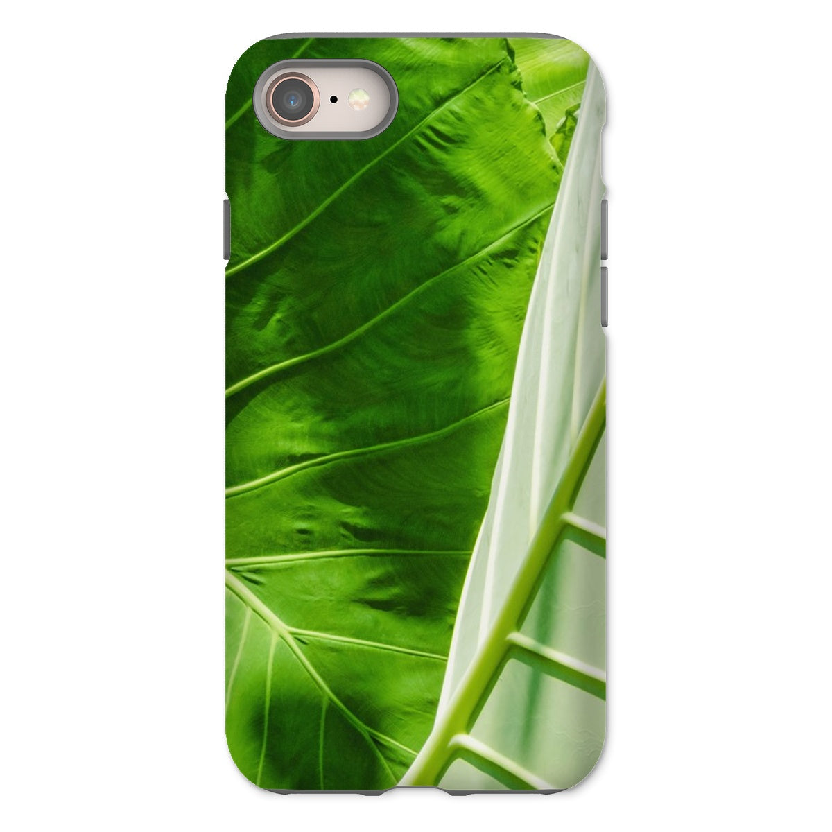 Clash of the Hulks Koh Chang Leaves Iphone Case, 8 / Matte, Phone Case Close Up Photograph Vibrant Green Leaves Prominent