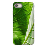 Clash of the Hulks - Koh Chang Leaves Iphone Case 8 / Matte Phone Case Close-up Photograph Vibrant Green Leaves Prominent Koh Chang’s