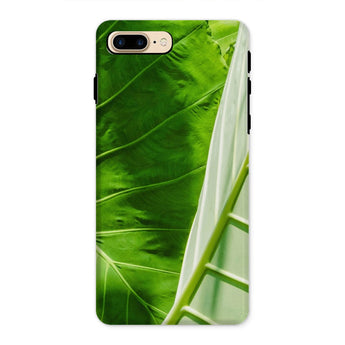 Clash of the Hulks - Koh Chang Leaves Iphone Case, 8 Plus / Matte, Phone Case Close-up Vibrant Green Tropical Leaves