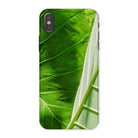 Clash of the Hulks Koh Chang Leaves Iphone Case, x / Matte, Phone Case Close Up Photograph Vibrant Green Tropical Leaves