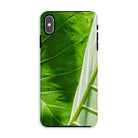 Clash of the Hulks Koh Chang Leaves Iphone Case, Xs Max / Matte, Phone Case Close Up Photograph Vibrant Green Tropical Leaves
