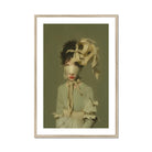 Clear Sighted - Modern Victorian Fashion Art Print, Framed Portrait Blindfolded Woman