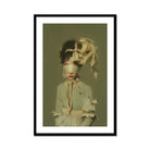 Clear Sighted - Modern Victorian Fashion Art Print, Framed Portrait Blindfolded Woman