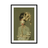 Clear Sighted - Modern Victorian Fashion Art Print, Framed Portrait Blindfolded Woman
