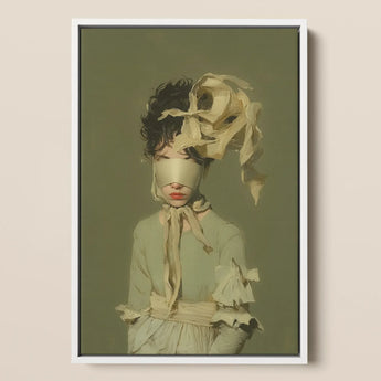 Clear Sighted - Modern Victorian Fashion Art Print / Canvas, 12x18’’ / 31x46cm / White Frame, Posters Prints & Visual Artwork, Toby Leon