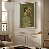 Clear Sighted - Modern Victorian Fashion Art Print, Framed Portrait Blindfolded Woman