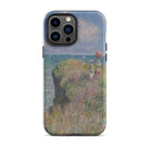 Cliff Walk at Pourville Claude Monet Iphone Case, 13 Pro Max / Matte, Iphone Case Impressionist Painting