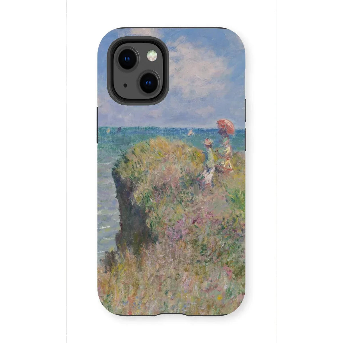 Cliff Walk at Pourville - Claude Monet Iphone Case - 13 Mini / Matte