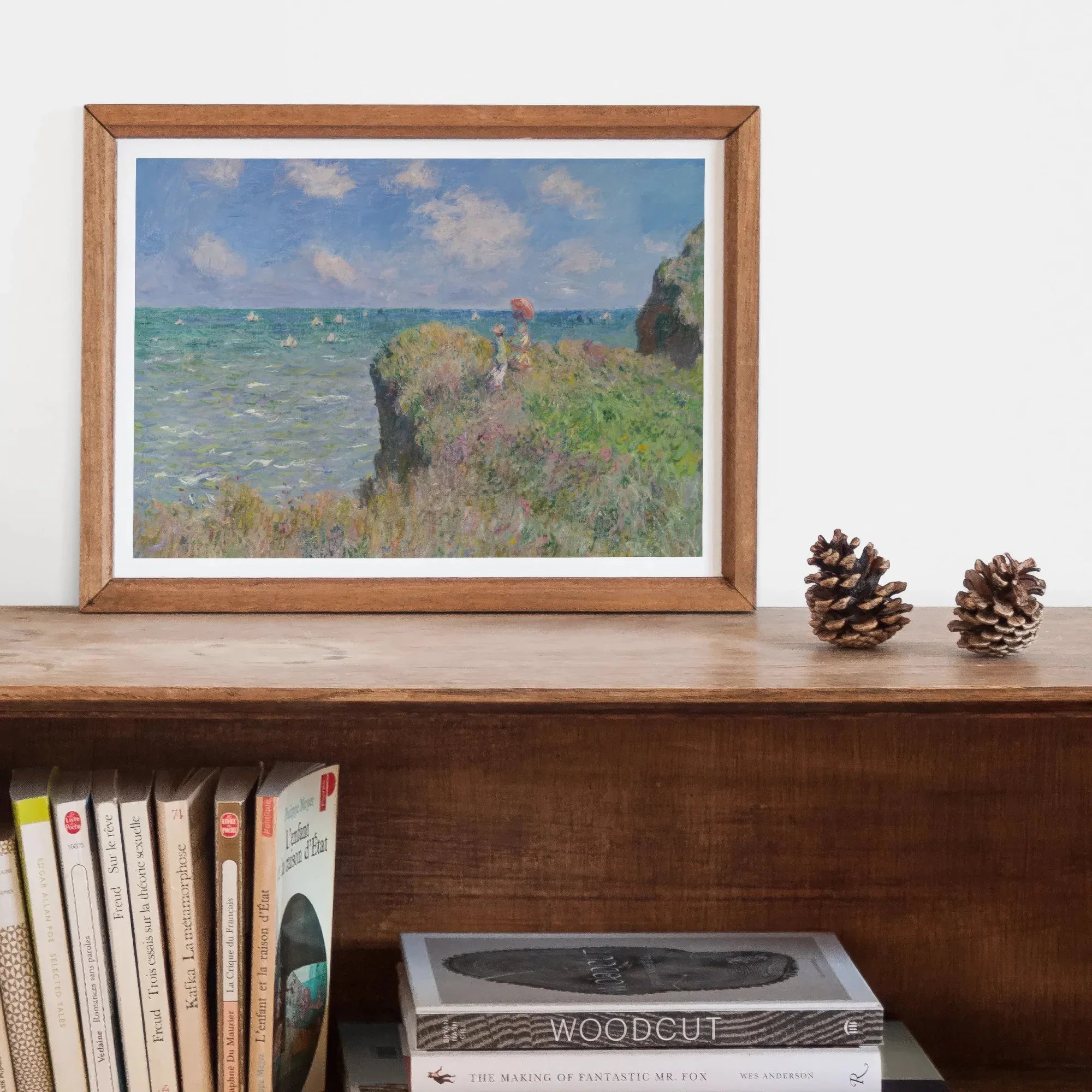 Cliff Walk at Pourville - Claude Monet Normandy Art Print Posters Prints & Visual Artwork