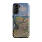 Cliff Walk at Pourville Claude Monet Samsung Case, Galaxy S21 Plus / Matte, Smartphone Case Landscape Painting