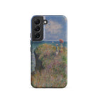 Cliff Walk at Pourville Claude Monet Samsung Case, Galaxy S22 / Matte, Smartphone Case Impressionist Painting Coastal Scene