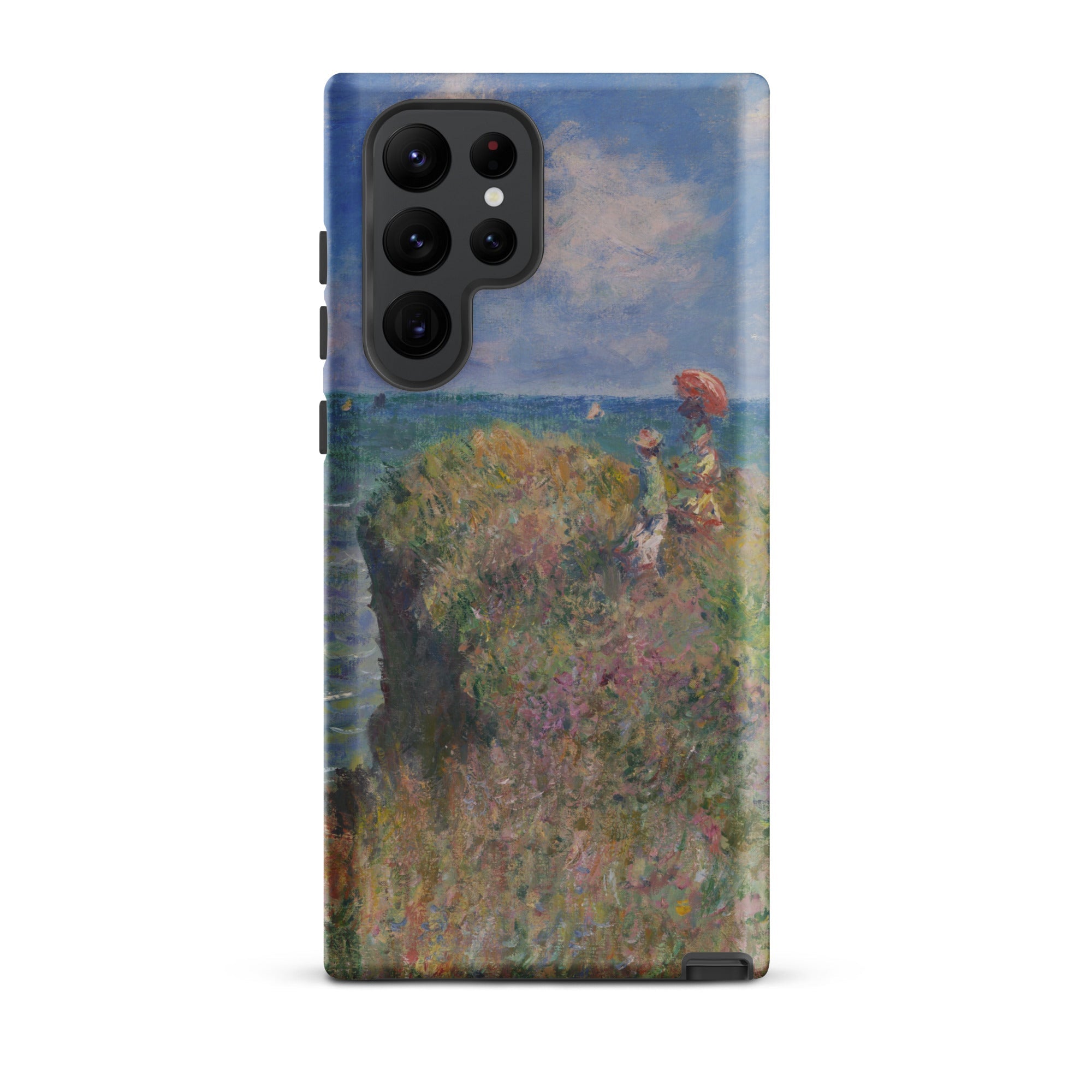 Cliff Walk at Pourville Claude Monet Samsung Case, Galaxy S22 Ultra / Matte, Smartphone Case Landscape Painting