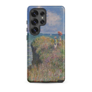 Cliff Walk at Pourville - Claude Monet Samsung Case, Galaxy S25 Ultra / Matte, Smartphone Monet-style Landscape Painting Case