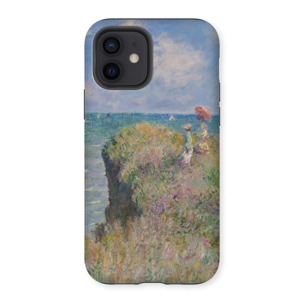 Cliff Walk At Pourville French Aesthetic Phone Case - Monet - Iphone 12 / Matte - Mobile Phone Cases - Aesthetic Art