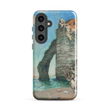 Cliffs at Etretat - Claude Monet Phone Case, Samsung Galaxy S24 Plus / Matte, Mobile Cases, Toby Leon
