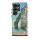 Cliffs at Etretat - Claude Monet Phone Case Samsung Galaxy S25 Ultra / Matte Phone Case Reproduction Claude Monet’s Cliffs étretat Iconic