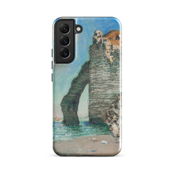 Cliffs at Etretat - Claude Monet Phone Case Samsung Galaxy S22 Plus / Matte Phone Case Reproduction Claude Monet’s Impressionistic Painting