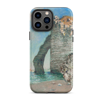Cliffs at Etretat - Claude Monet Phone Case Iphone 13 Pro Max / Matte Phone Case Reproduction Claude Monet’s Impressionistic Painting