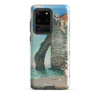 Cliffs at Etretat - Claude Monet Phone Case Samsung Galaxy S20 Ultra / Matte Phone Case Reproduction Claude Monet’s Impressionistic