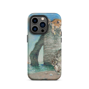 Cliffs at Etretat - Claude Monet Phone Case Iphone 14 Pro / Matte Rugged Phone Case Printed Impressionist-style Painting Iconic Chalk