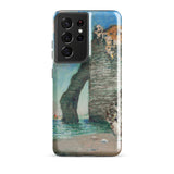 Cliffs at Etretat - Claude Monet Phone Case Samsung Galaxy S21 Ultra / Matte Phone Case Textured Impressionistic Painting Cliffs étretat